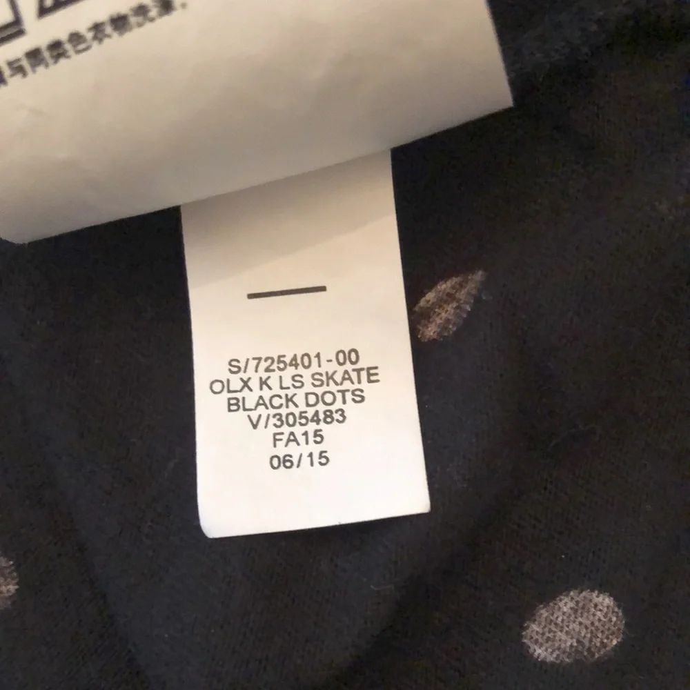 Old Navy Black White Dot Skater Dress Large 10 12